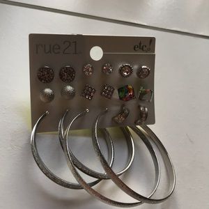 silver earrings